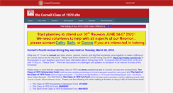 Desktop Screenshot of cornell70.org